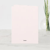 Carte Cœurs de crème rose Amour correspondant (Dos)