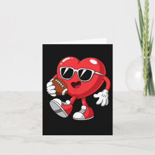 Carte Coeurs de football Valentines Garçons Jour Hommes