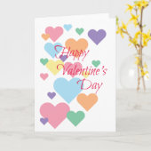 Carte Cœurs de la Saint-Valentin (Fleur jaune)