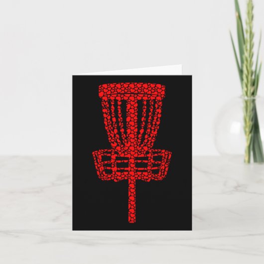 Carte Cœurs De La Saint-Valentin Amoureux De Disc Golf A (Devant)