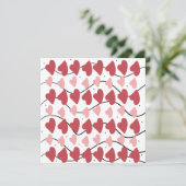 Carte Cœurs de la Saint-Valentin Gribouillis à points Mo (Debout devant)