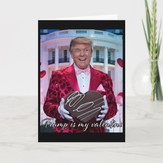 Carte Cœurs de la Saint-Valentin Trump 14 février Républ (Devant)