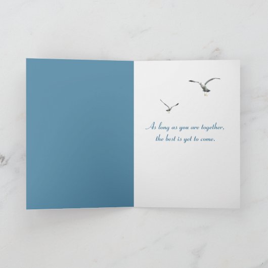 Carte Coeurs de plage du 40e anniversaire (Intérieur)