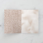 Carte Coeurs de Rose de rose pâle (Intérieur)