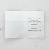 Carte Coeurs de sable sur la plage Anniversaire personna (Intérieur)