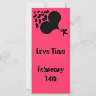 Carte Coeurs de tir mignon