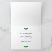 Carte Coeurs d'émeraude du 55e anniversaire (Intérieur)