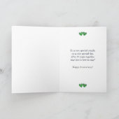 Carte Coeurs d'émeraude du 55e anniversaire (Tall) (Intérieur)