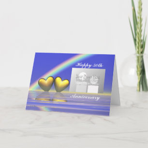 Carte Coeurs d'or du 50e anniversaire (photo)
