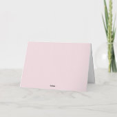 Carte Cœurs en chocolat sur fond rose Saint-Valentin (Dos)