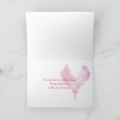 Carte cœurs en papier pour anniversaire de mariage (Intérieur)