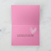 Carte cœurs en papier pour anniversaire de mariage (Intérieur)