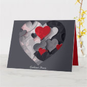 Carte Coeurs enchantés (Fleur jaune)