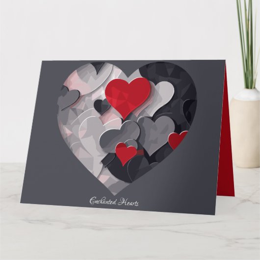 Carte Coeurs enchantés (Devant)