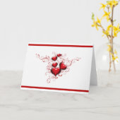 Carte Cœurs entrelacés (Fleur jaune)