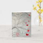 Carte Coeurs et étoiles Heureuses Saintes-Valentin (Fleur jaune)