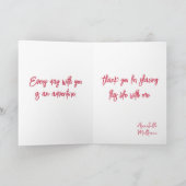 Carte Coeurs et Valentines d'amour (Intérieur)