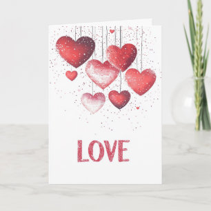 Carte Coeurs et Valentines d'amour