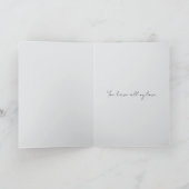 Carte Cœurs Gris Amour Pour Toujours (Intérieur)