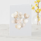 Carte Cœurs Gris Amour Pour Toujours (Fleur jaune)