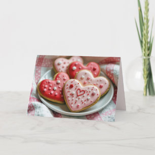 Carte Coeurs Heureuses Saintes-Valentin Cookies
