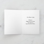 Carte Coeurs heureux 1er anniversaire (Intérieur)