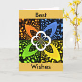 Carte Coeurs Iridescente Polka sans soudure Point Art Ab (Fleur jaune)