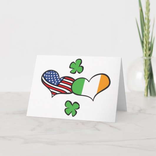 Carte Coeurs irlandais américains (Devant)