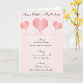 Carte Coeurs Mari personnalisé Anniversaire (Fleur jaune)