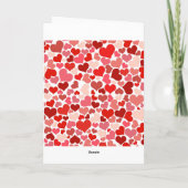 Carte Coeurs mignons (Dos)