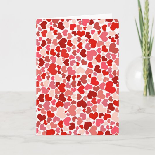 Carte Coeurs mignons (Devant)