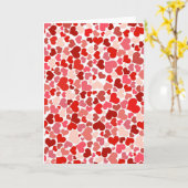 Carte Coeurs mignons (Fleur jaune)