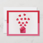Carte Coeurs modernes Colorblock Saint Valentin (Devant)