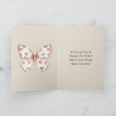 Carte Coeurs papillons Anniversaire (Intérieur)