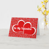 Carte Cœurs personnalisés (Fleur jaune)