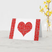 Carte Cœurs personnalisés (Fleur jaune)