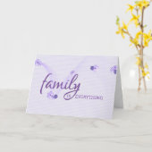 Carte Coeurs pourpres pour la soeur Step Anniversaire (Fleur jaune)