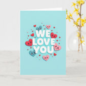 Carte Cœurs qui vous aiment (Fleur jaune)