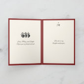 Carte Coeurs religieux catholiques de Jésus Marie Joseph (Intérieur)