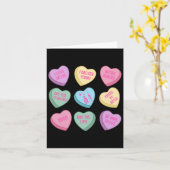 Carte Cœurs Rétro Saint-Valentin Botox Filler Candy Dysp (Fleur jaune)