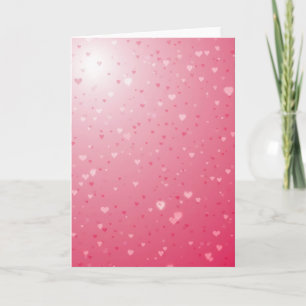 Carte Cœurs Roses Lumineux