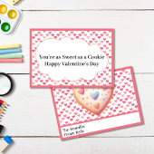 Carte Coeurs roses mignons Salle de classe de biscuits S