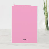 Carte Cœurs roses oiseaux d'amour (Dos)