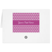 Carte Coeurs roses, personnaliser (Dos Horizontal)