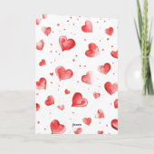 Carte Cœurs Rouges Amour (Dos)