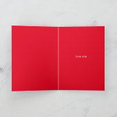 Carte Cœurs rouges blancs Joyeuse Saint-Valentin  (Intérieur)