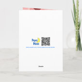 Carte Coeurs rouges et plaids roses (Dos)