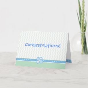 Carte Coeurs/ruches/félicitations de tétine
