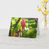 Carte Coeurs saignants (Fleur jaune)