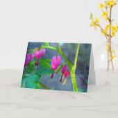 Carte Coeurs saignants (Fleur jaune)
